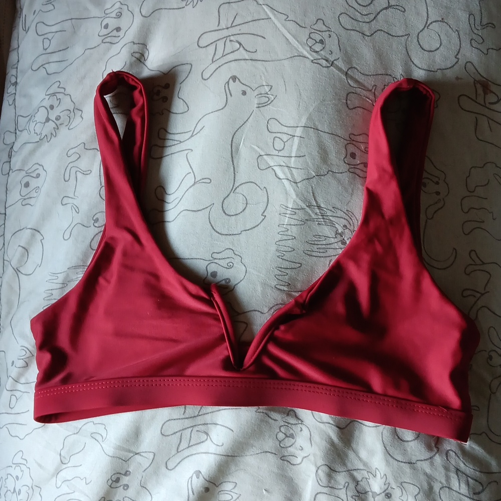 Red Shein Bikini Top